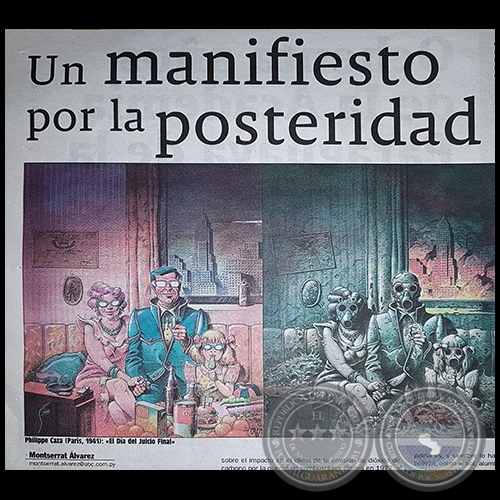 UN MANIFIESTO POR LA POSTERIDAD - Por MONTSERRAT ÁLVAREZ - Domingo, 17 de Setiembre de 2017